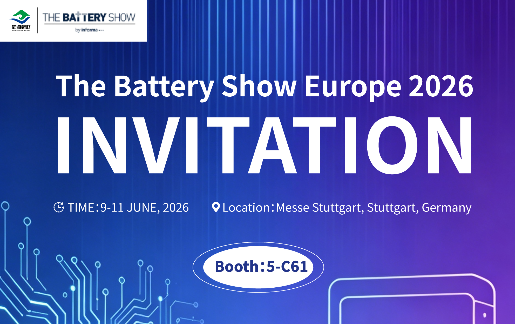 XYFoams exposera au Battery Show Europe 2026